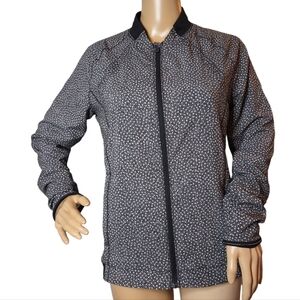 Lululemon Hit It Jacket In Frozen Fizz White Black / Black‎ Size 6 Like New